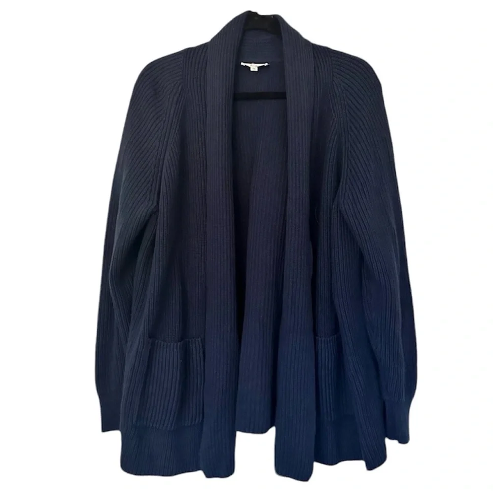 Haven Well Within Chunky Knit Cashmere Blend Open Shawl Collar Cardigan